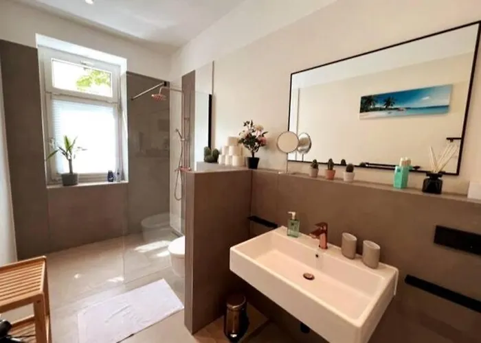 Soul-apartment Terrasse Privat-parkplatz Boxspringbett 55zoll Tv Wlan *